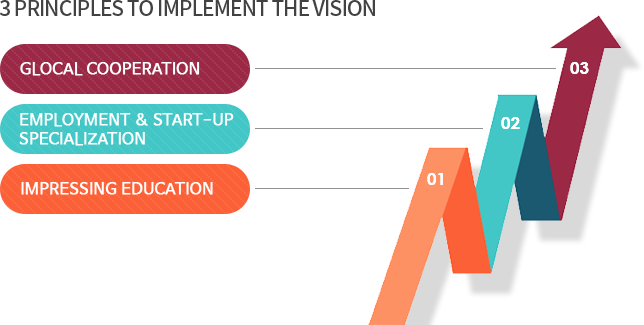 3 Principles to implement the vision